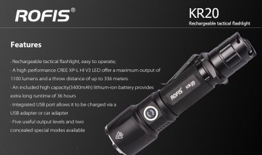 Rofis KR20 - 1100 Lumens
